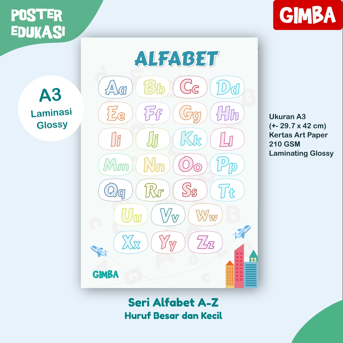 Poster Alfabet - Gimba Kids